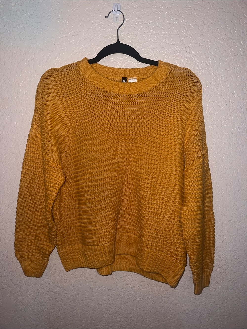 Divided Mustard Yellow Crewneck Knit Sweater